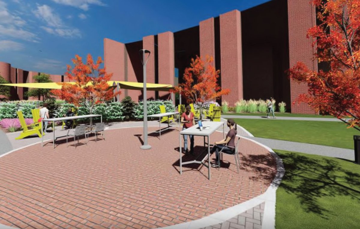 IllinoisCentral's tweet photo. Curious about the construction happening in the East Peoria Campus courtyard? Here's a sneak peek of the plan:

#myICC #ICCcourtyard https://t.co/WiONnvl1cW