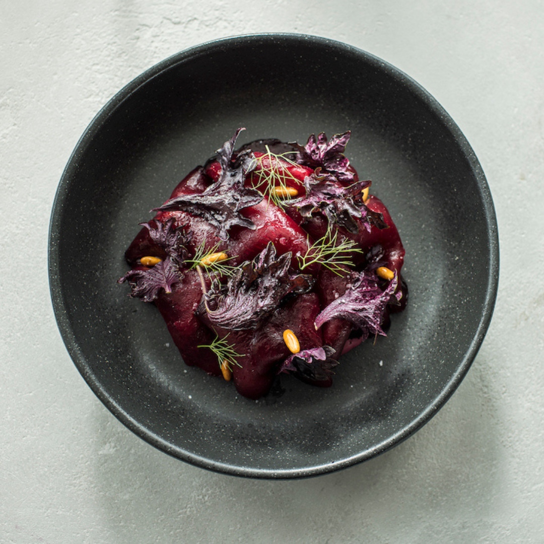 Chef Maria Fernanda Serrano uses beets to their fullest potential in the jewel-tone #mole rosa at NYC's #elNico. Check out our link below! #PlateMagazine #HispanicHeritageMonth plateonline.com/food/bite-week…