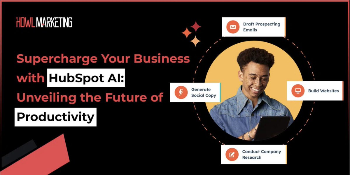 howlmarketinghq's tweet image. HubSpot AI – the future of productivity! It's like having a digital genie that can automate tasks, enhance content quality, and provide real-time insights. 🤖 #AI #Productivity #HubSpotAI
hubs.la/Q022C1jF0