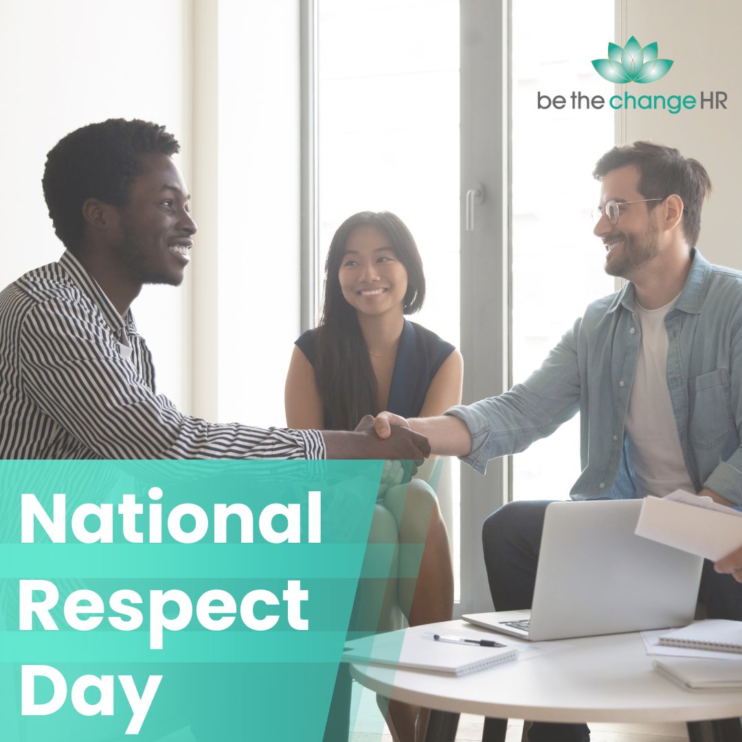 bethechangeHR's tweet photo. We're all about spreading kindness and understanding on this National Respect Day! 💼💙 Together we can build workplaces where everyone feels valued and appreciated. 🤝😊 

#NationalRespectDay #WorkplaceEmpathy #KindnessMatters #bethechangeHR #change #startswithYOU https://t.co/S3agDhFT9f