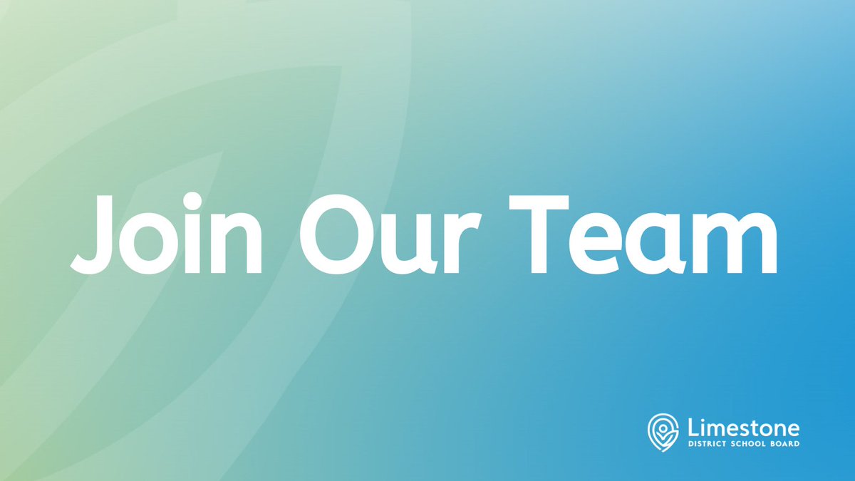 The Limestone District School Board is hiring elementary French LTOs effective immediately! To learn more and apply, please visit: ow.ly/XxtK50PMS1Q #SeeYourselfInLimestone #TeamLDSB