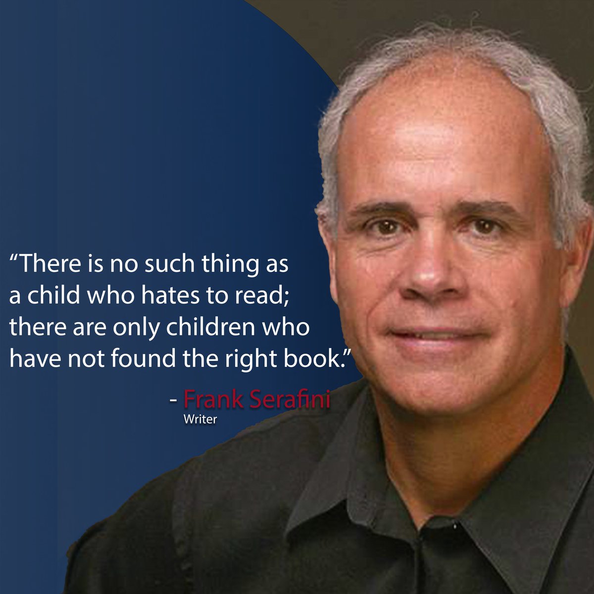 Frank Serafini, a scholar and educator, has expertise in reading education and children's literature. Through his works, he emphasizes the importance of visual literacy and that understanding comes through both words and images. #LiteracyMonth #VisualLiteracy