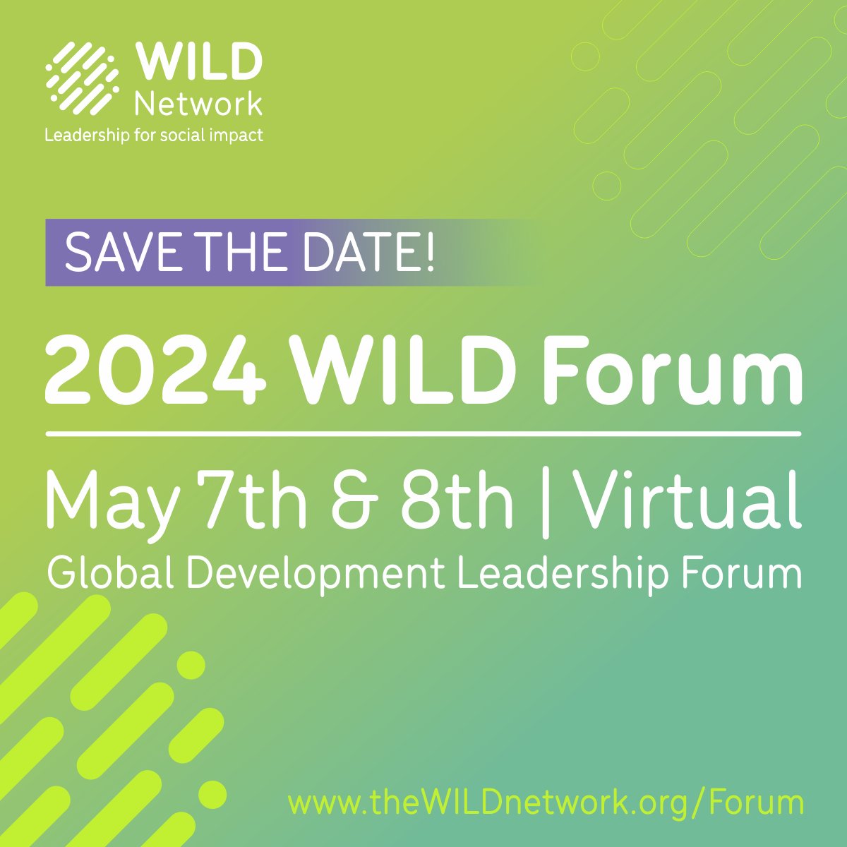WILDinnovators's tweet photo. Hello, #Cgi23 attendees! ๐โจ Mark your calendars for the 2024 WILD Forum on May 7-8.
Unlock your leadership potential and contribute to global problem-solving.
Save the date: https://t.co/5DEjALLBJO
#WILDleaders #GlobalGoals #UNGA #UNGA78 #SDGs2030 https://t.co/Z0Z6ryUlAg