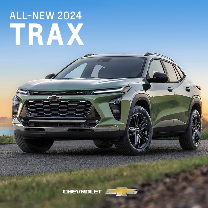 Bigger. Bolder. More refined. And with a variety of five trims, there’s sure to be a Trax you’ll love. 😎 Browse our available inventory here 👉ow.ly/84S550PM6ej #Trax #Chevrolet #ChevyTrax #2024Trax #Chevy
