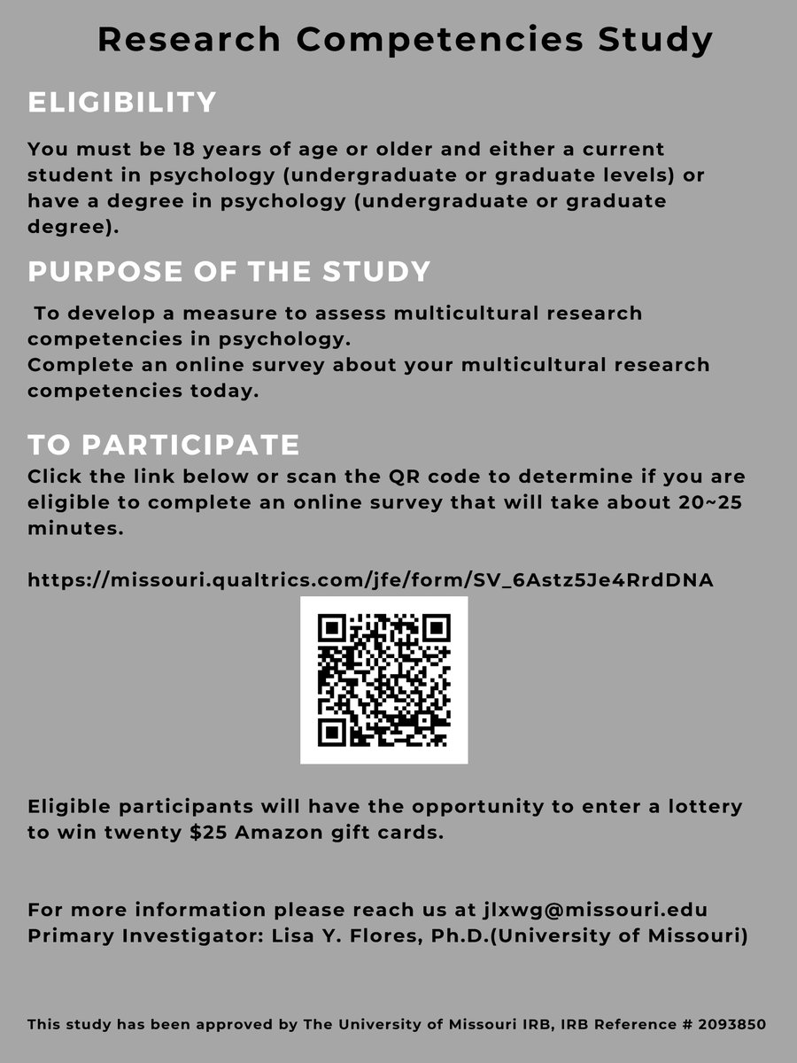 Seeking anyone who has received a degree in psychology or is currently studying psychology to participate in an online survey. Please share with others in psychology who might be interested.