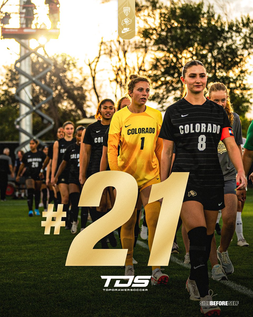 CUBuffsSoccer's tweet photo. 2️⃣1️⃣ 📈

#SideBeforeSelf // #GoBuffs https://t.co/Ag2vytOg6P