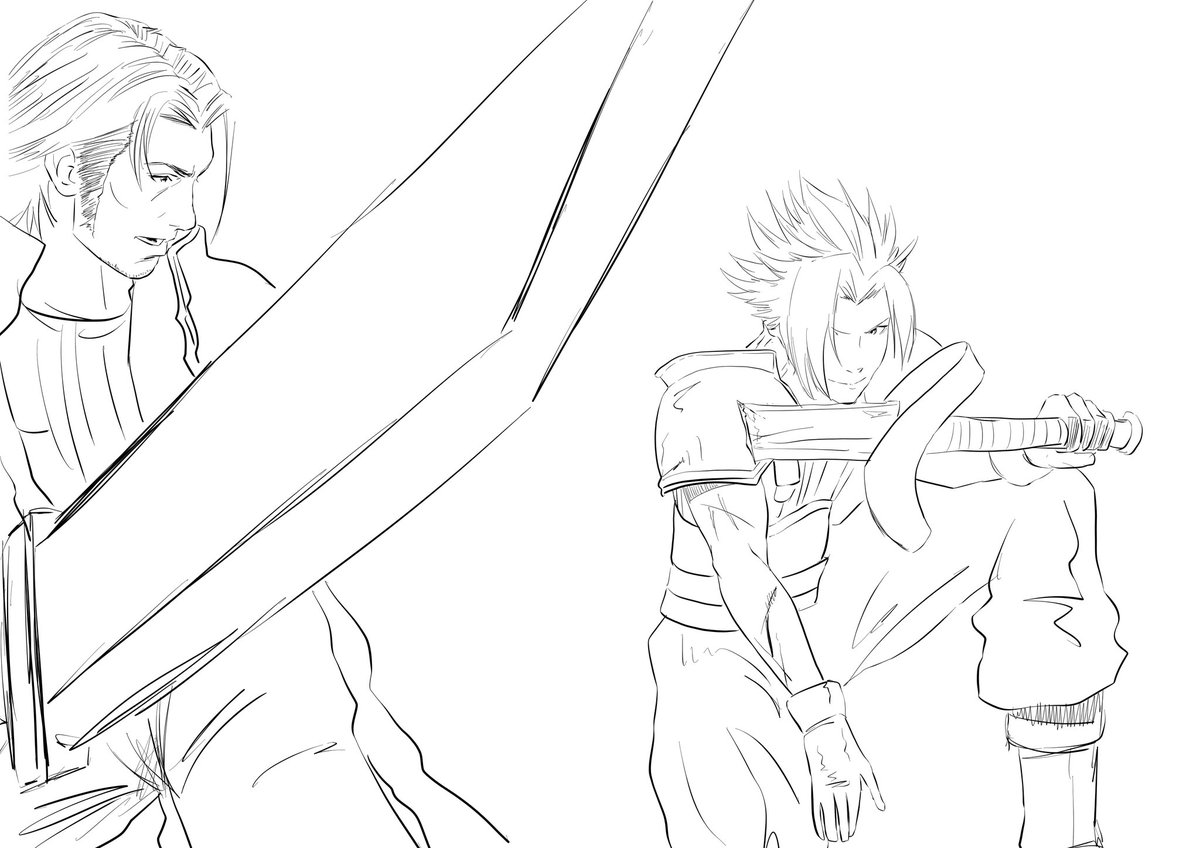 AnaricCreacion1's tweet photo. Sept/16. Dreams and Honor. 
"You're a little more important than my sword." 🤏 🐕🐶

#ZackWeek #ZackFair #FF7 #FF7R #CCFF7 #FF7EC #ザックス #ザックス週間2023 #Angeal #AngealHewley #ZackWeek2023 @ZackFairWeek https://t.co/ObWmKsyADh
