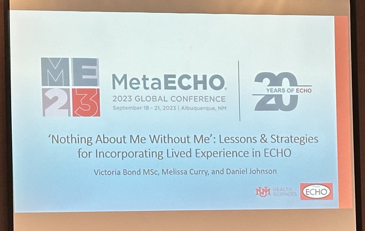 ECHOChicago's tweet photo. Happening now: ECHO Chicago’s founder and director, Dr. Daniel Johnson, speaking alongside Victoria Bond and Melissa Curry on Lessons & Strategies for Incorporating Lived Experience in ECHO.
#metaecho2023 #metaecho #projectecho #uchicago #uchicagomed #uchicagobsd https://t.co/h0x0Y1RdHH