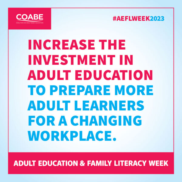 Adult Education can train students to fill the jobs industry needs today. 44 million adults are low skilled, 30 million lack a high school diploma, &amp; 66 million adults in the U.S. have limited English &amp; more than 60 million can’t perform simple math. #AdultEdu #AEFLWeek2023