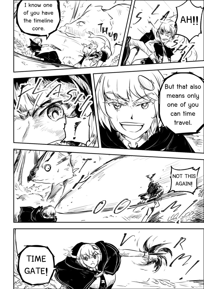 Lavendulan's tweet photo. [Fan manga] Black Amelia: Timeline Annihilator PART II - FINAL CHAPTER (Pages 13-14)
(Read right to left)

#BlackAmelia #HololiveEN #holoMyth #AlterAme #hololiveALT #holoENlore #EvilAme #manga #ameliart #gawrt https://t.co/NAnJP5pPBu
