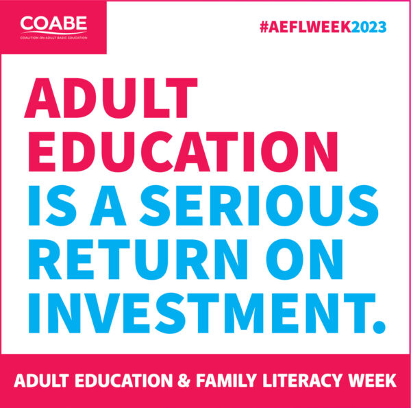 Did you know? Most federally funded adult education programs provide digital literacy services while providing literacy, numeracy, citizenship, and workforce readiness skills!#WorkforceDevelopment #AdultEdu #COABE #EducateAndElevate #AEFLWeek2023