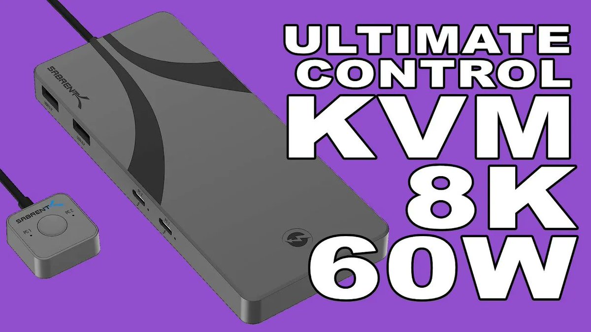 geekanoids's tweet image. Sabrent SB-TB4K Thunderbolt 4 KVM Switch with 8K Display &amp;amp; 60W Charging youtube.com/watch?v=lf-Dqx… 

#KVMswitch #Thunderbolt4 #Sabrent @Sabrent