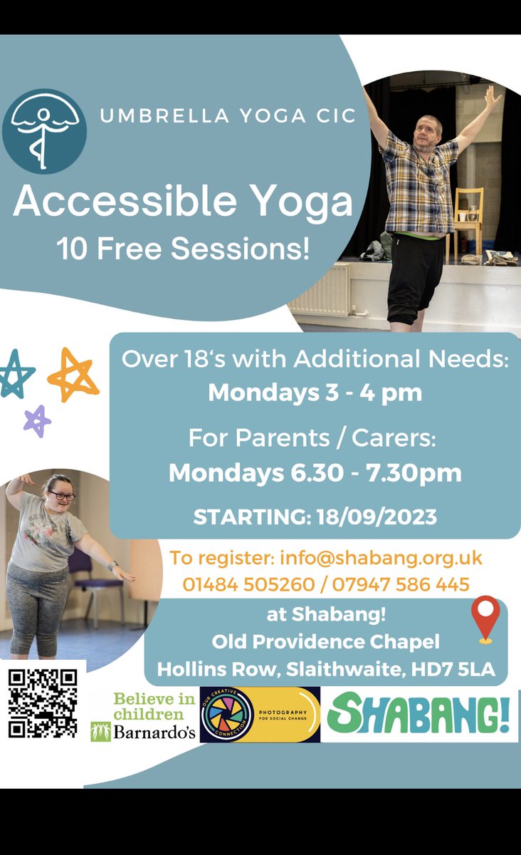 This happened today! Still time to join us at <a href="/shabangtheatre/">Shabang Theatre</a> next Monday - fab session for young adults with #LearningDisability (3pm) and #parents of people with additional needs (6.30pm).

I’m so excited… it is THE most beautiful venue 💐. 
 #slaithwaite #kirklees 🥰