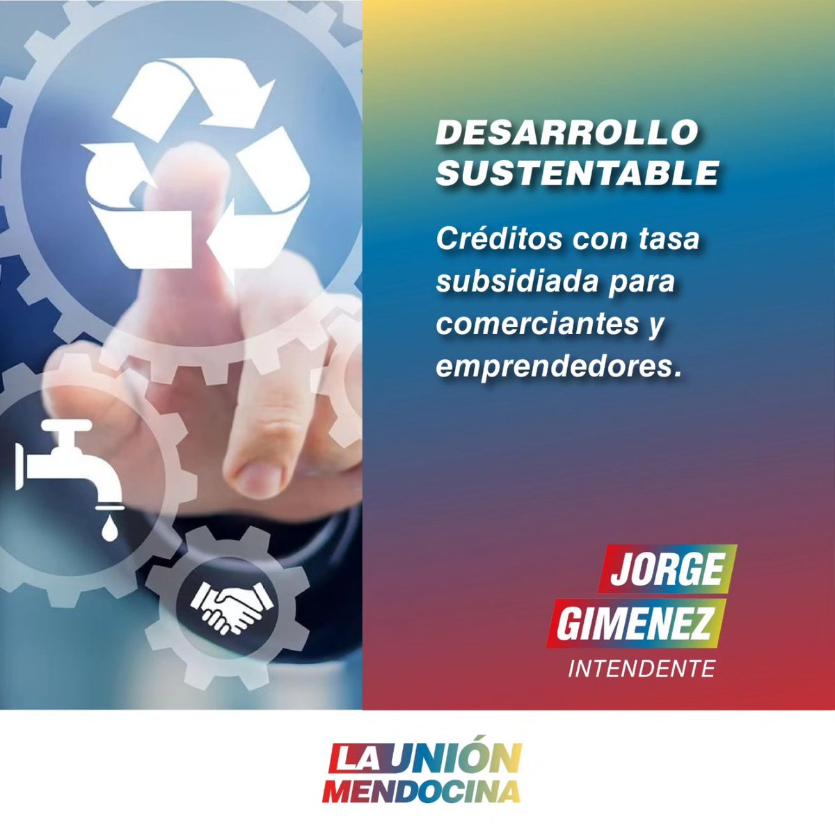 JorgeGimenezOk's tweet photo. ♻️PROPUESTAS DE DESARROLLO SUSTENTABLE ♻️

Fortalecer la industria local permitirá incentivar a la Zona Este en los diferentes mercados además de garantizar mayores puestos de trabajo.

Acompáñanos con tu voto el próximo domingo, votá lista 504. https://t.co/btem0sHO1g
