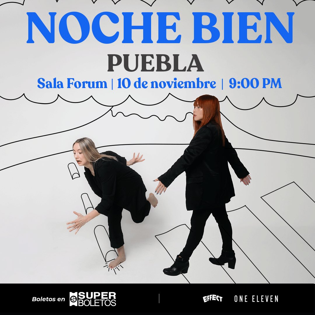 OneElevenEnt's tweet photo. @ninasbienmx se presenta por primera vez en PUEBLA presentando una “NOCHE BIEN” en @SalaForum Entradas en @SuperboletosMx https://t.co/6FNb5gmM7R