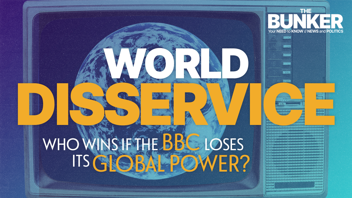 Budget cuts have left the BBCs global output shell of its former self. @sturdyAlex is joined in The Bunker by @simonjpotter to find out who wins if the BBC World Service fails? Listen: listen.podmasters.uk/BK230918BBC