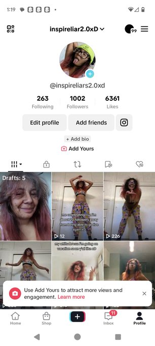 Just made it to 1k y'all know what that means xD  https://t.co/x4qZRPbVpk #egirl #tiktok #onlyfans https://t<a href="/tag/onlyfans"class="tags"><span>#onlyfans</span></a><a href="/tag/tiktok"class="tags"><span>#tiktok</span></a><a href="/tag/egirl"class="tags"><span>#egirl</span></a>