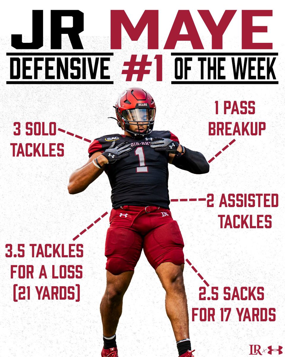 LRBearsFootball's tweet photo. Week 3: Players of the Week 

#GOBEARS | #betweenthebricks 🧱🐻🧱 https://t.co/fhBu36ZtAC