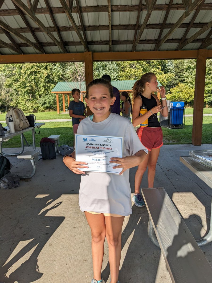 Revitalized Running’s
MS XC Athlete of the Meet

Mia Kelley is a 6th Grader @ Hardin Park. In just three-2mile races, she has already improved by 3min!! That’s what embracing the grind will do!

Thanks RR for supporting our runners! Check ‘em Out @

revitalizedrunning.com