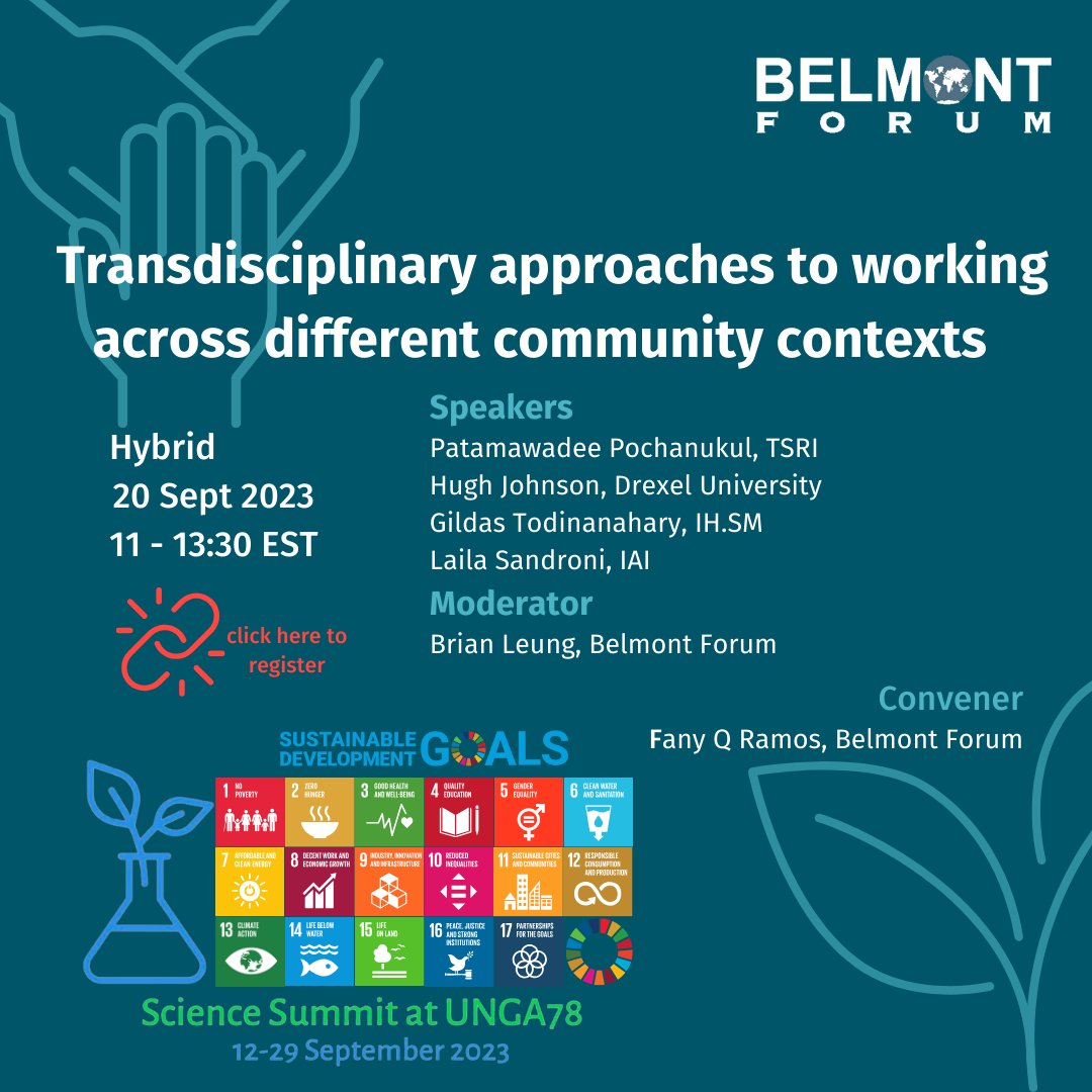 Belmont Forum tweet media