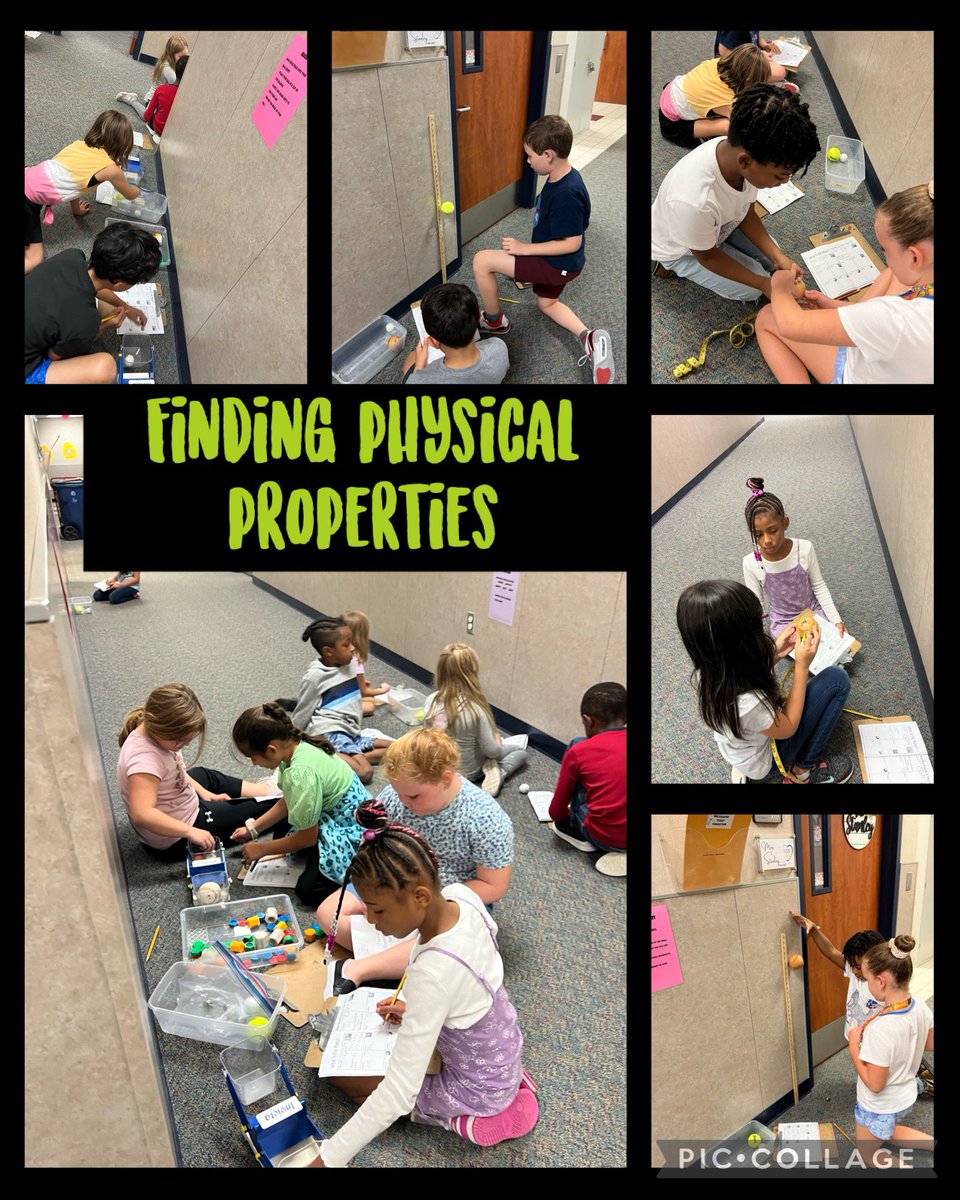 Working hard to find physical properties of balls.⚾️🎾🏓 <a href="/MinshewColts1/">MinshewColts1</a> #3rdgrade #handsonscience