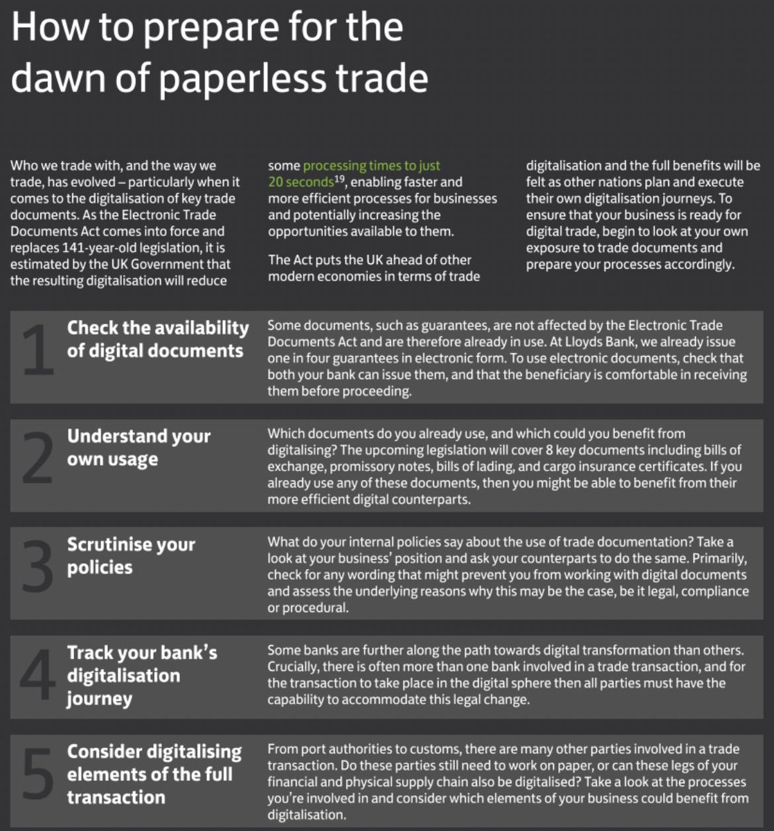 $XDC The Electronic Trade Documents Act #ETDA puts the UK ahead of other modern economies in terms of trade digitalisation and the full benefits will be felt as other nations plan and execute their own digitalisation journeys.

#PaperlessTrade #DigitalTrade #MLETR  #XDC…