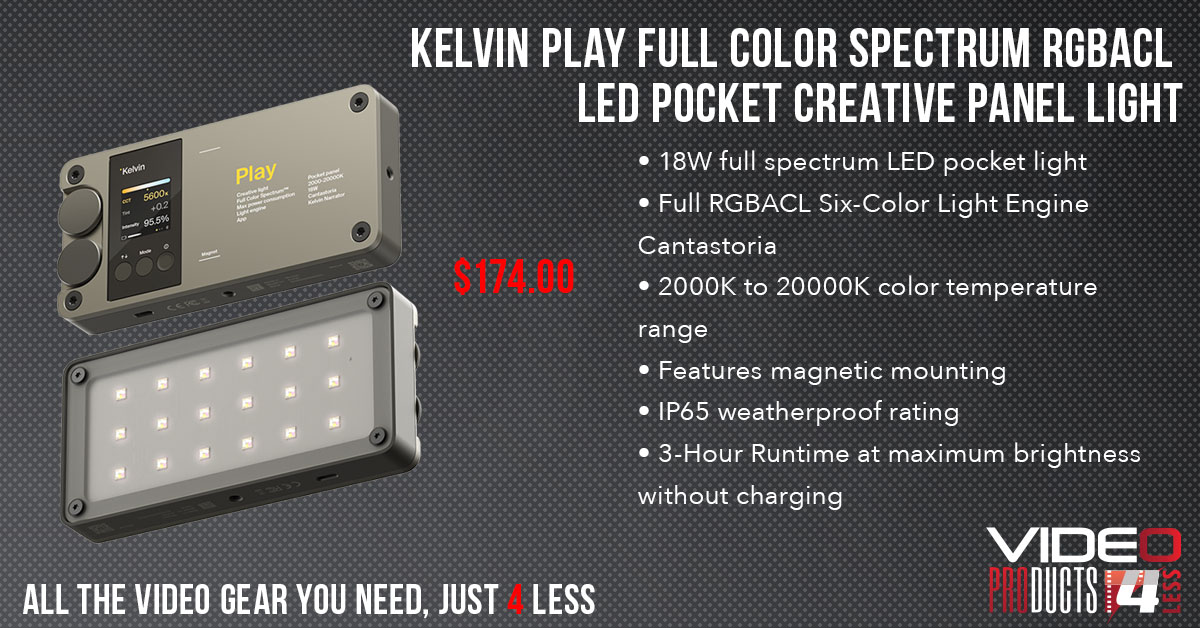 OfficialVp4l's tweet photo. Introducing the world’s first RGBACL pocket light from Kelvin!

#Kelvin #VP4L #KelvinPlay #Panelight #compact #LEDlighting #fullspectrumLED #Cantastoria #scandinaviandesign #madeinnorway #broadcast #waterproof #weatherproof #rain #humidity #outdoors #filmmaking #filmequipment https://t.co/dwGLhr7X4A