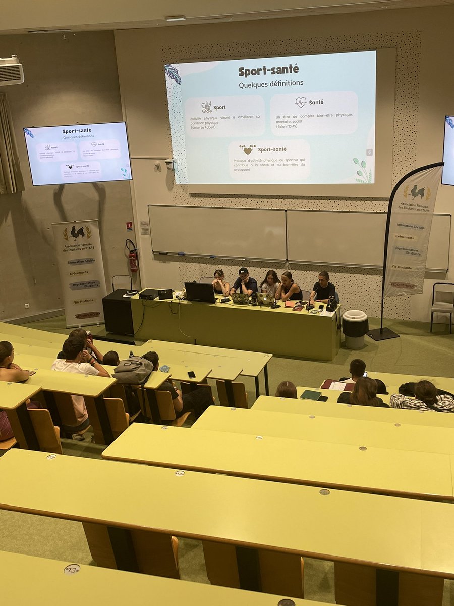 Ce soir à eu lieu notre table ronde sur le sujet du sport et de la santé 🧐

#ARES #stapsreims