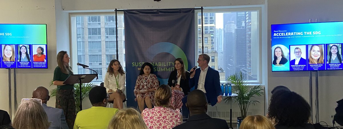 🤨How do we encourage and maintain multi stakeholder collaboration achieving the #SDGs ?  🌎🌱
📣We need youth, NGO’s and private sector engagement! 
Clear message from the panel and #UNGlobalCompactNetworks, #2030-Panel, #2030beyond &amp; Parliamentarians for the Global Goals🇺🇳