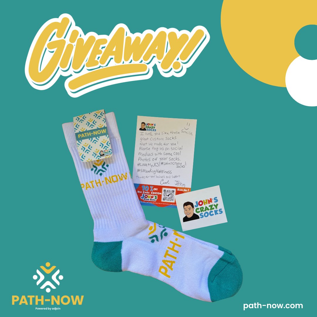 PathNow_Connect's tweet photo. 🌟Path-Now Socks GIVEAWAY! 🌟
We will be giving away TWO pairs of Path-Now John's Crazy Socks 🧦
To Enter...
▪️ Go to our Instagram: @pathnow_connect
#pathnow #johnscrazysocks #idd #california #inclusion #disabilityresource @JohnsCrazySocks https://t.co/QrfaOAaki4