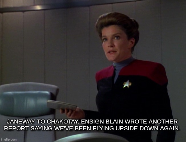 Lots47's tweet photo. #StarTrekVoyagerMemes #VoyagerMemes #StarTrekMemes #JanewayMemes @JosiBajor https://t.co/uvL7jKDAPs