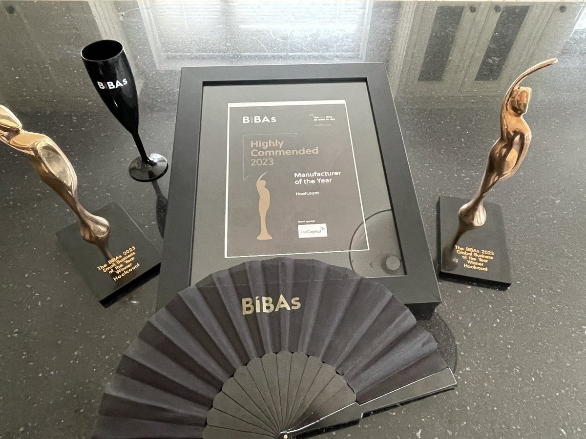 Another sensational night @BIBAs2023 A brilliant event to share with staff. Absolutely delighted to walk away winners of Global Business of the year, Small Business of the year &amp; a highly commended award for Manufacturing Business of the year. Thank you to the whole BiBAS team!