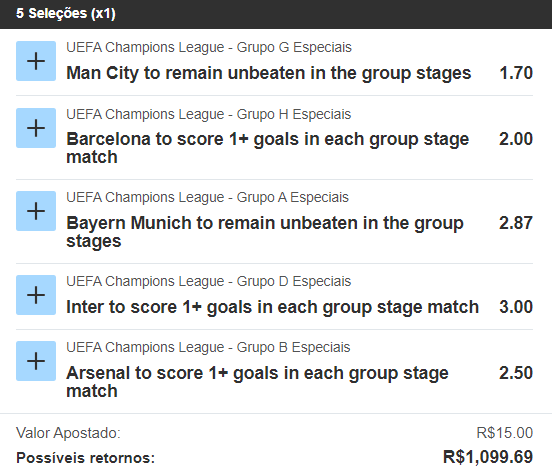 Longo Prazo odds 73+ na Champions

Bilhete preenchido: bit.ly/Odds_73

Tem aposta grátis pra 1ª rodada da Champions na Betfair. Começa pelo link pra garantir a sua + 100% de bônus sobre o 1º PIX: bit.ly/TemApostaGratis

A tradução das seleções tá no fio 🧶