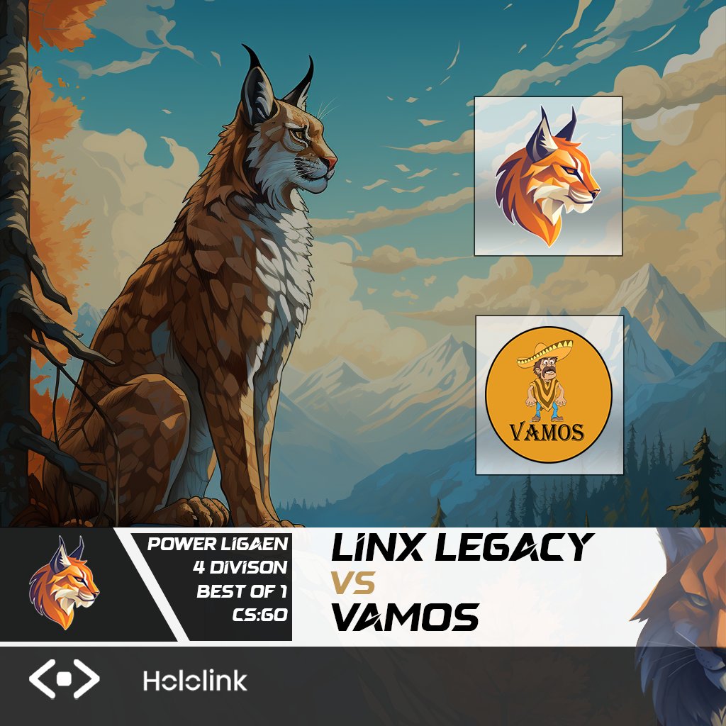 🔥 Linx Legacy Immortals #CSGO🔥

🏟️<a href="/Dust2dk/">Dust2 🇩🇰</a> Power Liga
🆚#VAMOS
⏰21:00 CET

Line-up
<a href="/LoscarCS2/">Loscar</a>
<a href="/SICKOM0D3_/">SICKOM0D3</a>
<a href="/mzLcs2/">marquez</a>
<a href="/z0neCS2/">Anton Tofte</a>
<a href="/MNiche6969/">MNiche 6969</a>

#DreamsIsYourStrength | #Linxfamily ♥️