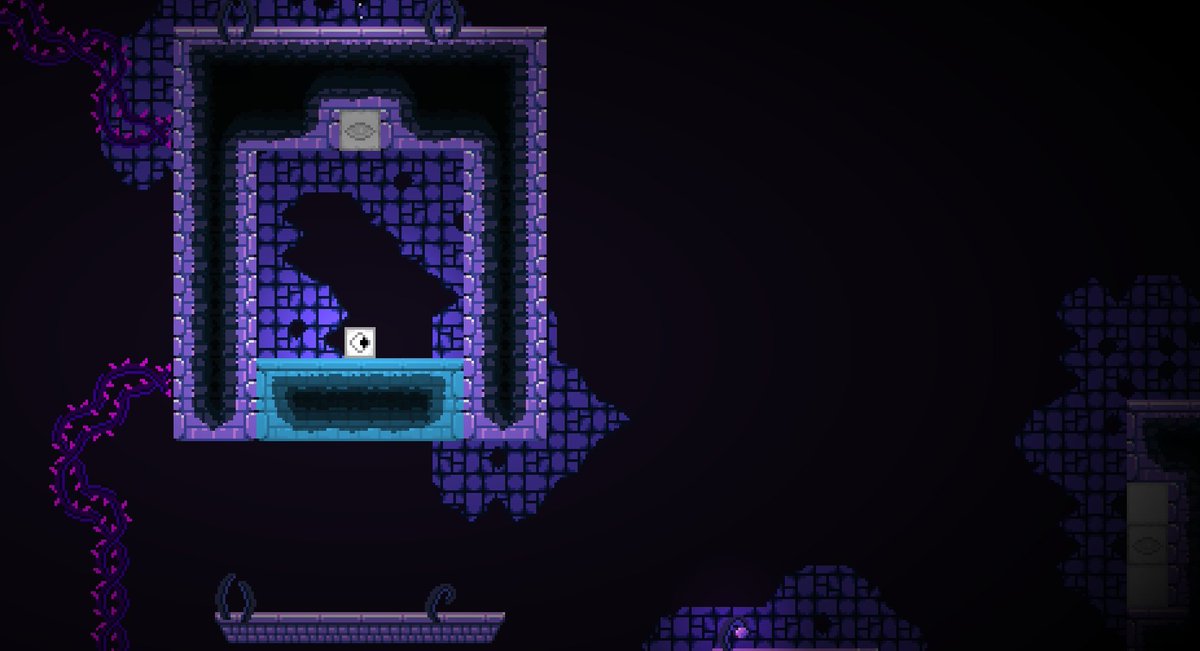 FloofShade's tweet photo. Daily Devlog Day 2
- fixed player rotation remaining in a wrong position on ground
- fixed eye blocks not reseting upon dying
- replaced death blocks with thorn vines in the tainted levels
#devlog #gamedev #indiedev #indiegame #pixelart https://t.co/NfsjWZCyjE