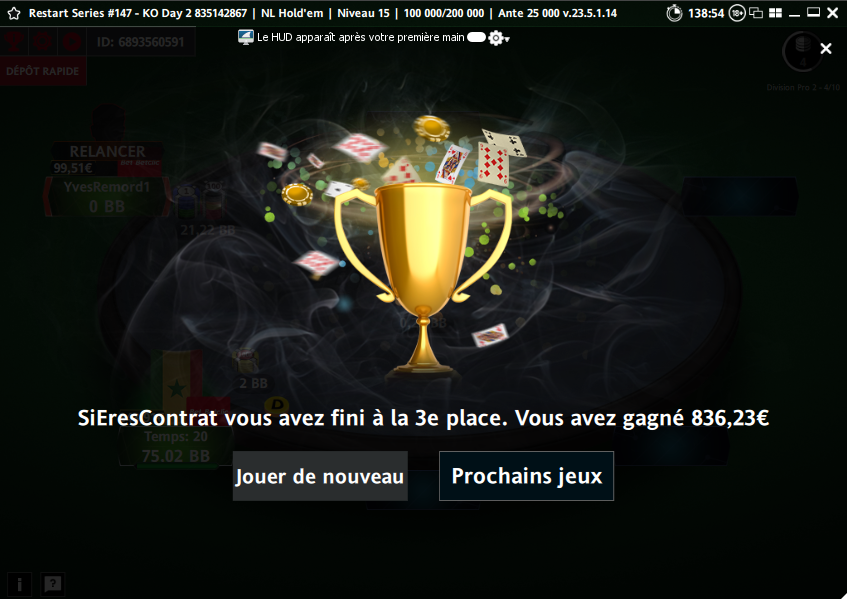 Pas loin du triplé !🥉🏆🍾