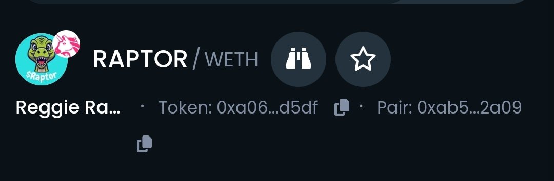 $RAPTOR LAUNCH NICE AND SUCESSFULL X13 FROM LAUNCH

🦖 LP LOCKED 1 MONTH
🦖 DEX UPDATE
🦖 3 CALLERS ALREADY!

TIME TO GET THIS FIRED THE FUCK UP!!!

#RAPTOR $RAPTOR

t.me/REGGIERAPTOR