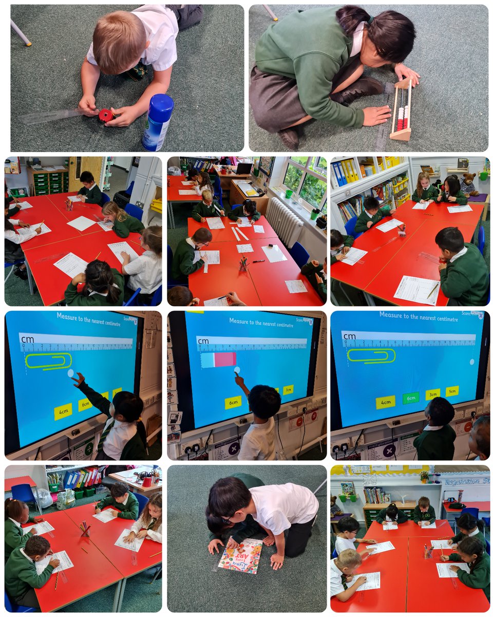 firsprimarysale's tweet image. #Y2Walnut In Maths today we explored standard units of measurements. We used rulers to measure objects around the room, identifying the longest and shortest. #Teamwork