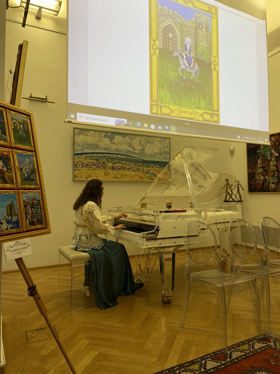 ICDOat's tweet photo. Opening the Long Nights of Interculturality with a speech from moderator @Gruell_Philipp and outstanding performances from pianist and artist Ms. Amina Mamedova and vocalist Ms. Gyunel Shirinova 🎹 🎤 💙
#longnightsvienna #safeguardingdiversity #icdo https://t.co/VrXSXM8Kby