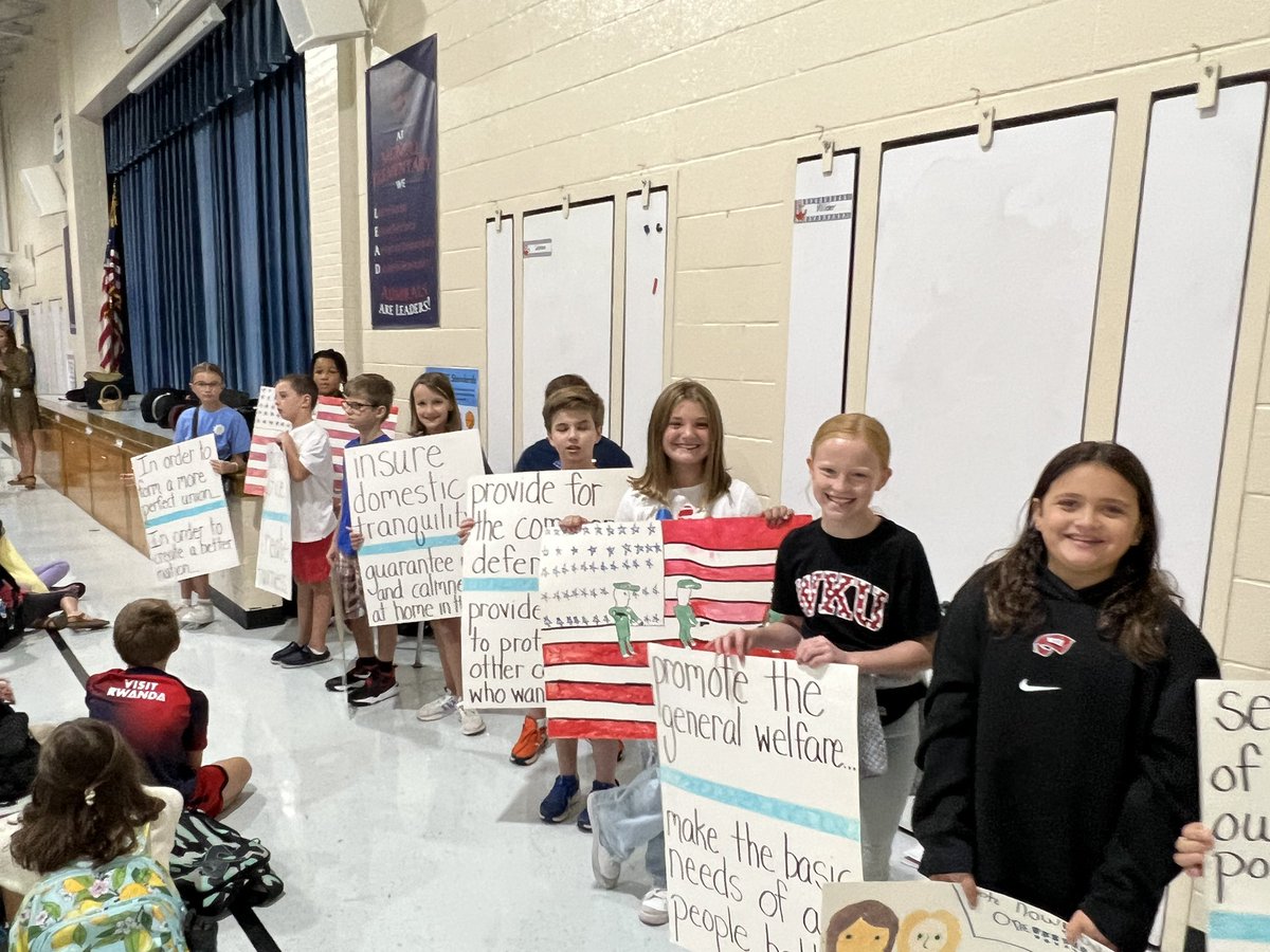 Thank you <a href="/SarahJaneWilder/">Sarah Jane Wilder</a> and the We the People Club for helping us learn about Constitution Day this morning!