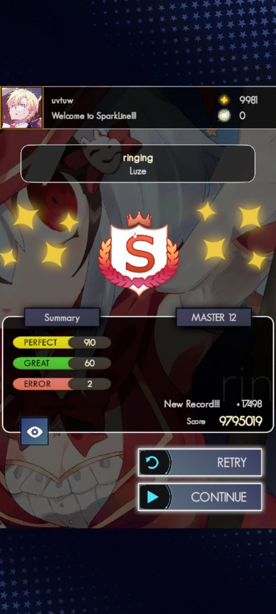 uvtuww's tweet image. #rhythmgame 
#SparkLine