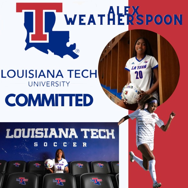 MiltonSoccerBooster (@miltonscrboostr) on Twitter photo We are so proud of our very own Alex Weatherspoon, a Milton High School senior and Milton High School Soccer player, for her commitment to play at the next level <a href="/LATech/">Louisiana Tech University</a>. Congratulations Alex! Way to #RepTheM. Can't wait to see you on the pitch! #Everloyalbe We are so proud of our very own Alex Weatherspoon, a Milton High School senior and Milton High School Soccer player, for her commitment to play at the next level <a href="/LATech/">Louisiana Tech University</a>. Congratulations Alex! Way to #RepTheM. Can't wait to see you on the pitch! #Everloyalbe