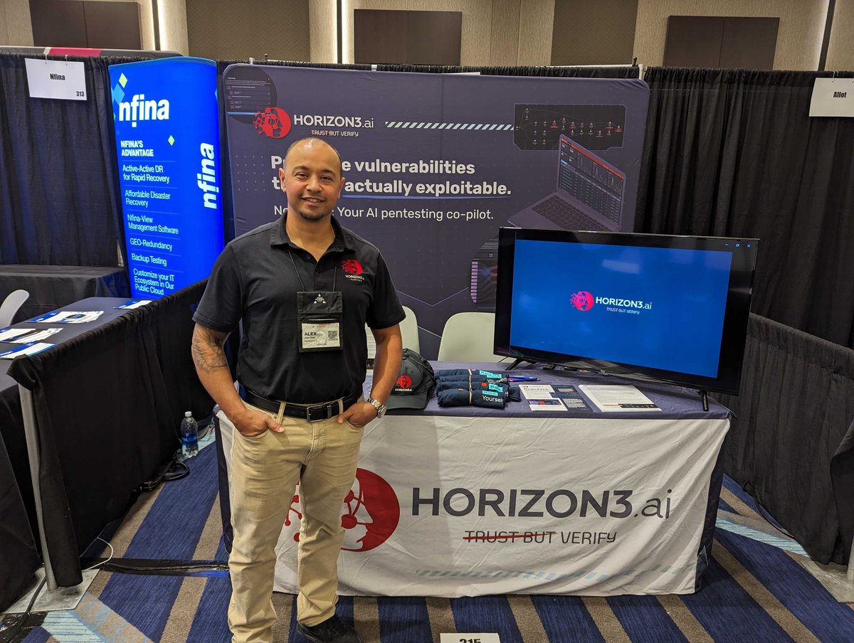 Horizon3ai's tweet photo. H3 CEO @snehalantani is about to take the stage at @TheChannelCo's #MES23! He's sharing how autonomous #pentesting helps find unknown weaknesses in infrastructure that can quickly result in ransomware exposure. After, come by booth 315 from 5:30 to 7:30 PM to say hi to the team! https://t.co/hnl0nlLxkD