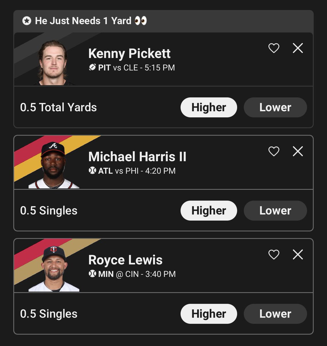 fuzzyfromyt's tweet photo. Kenny Pickett only needs 1 YARD, and Harris/Lewis been seeing beach balls for weeks now 👀

Use code FUZZY on Underdog and they’ll match you up to $100 🤝

Sign up here:
➡️ https://t.co/0Cbg6xwoR3 https://t.co/kOfJTcbv9m