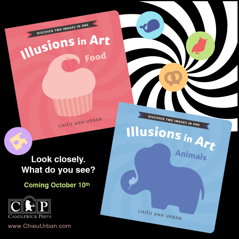 Chiêu Anh Urban (@chieuanhurban) on Twitter photo Illusions, art, food, animals, and a seek-and-find story experience! I'm looking forward to sharing with you my upcoming series, ILLUSIONS in ART with <a href="/Candlewick/">Candlewick Press</a>
#boardbook #kidlit #preschool #illusions Illusions, art, food, animals, and a seek-and-find story experience! I'm looking forward to sharing with you my upcoming series, ILLUSIONS in ART with <a href="/Candlewick/">Candlewick Press</a>
#boardbook #kidlit #preschool #illusions