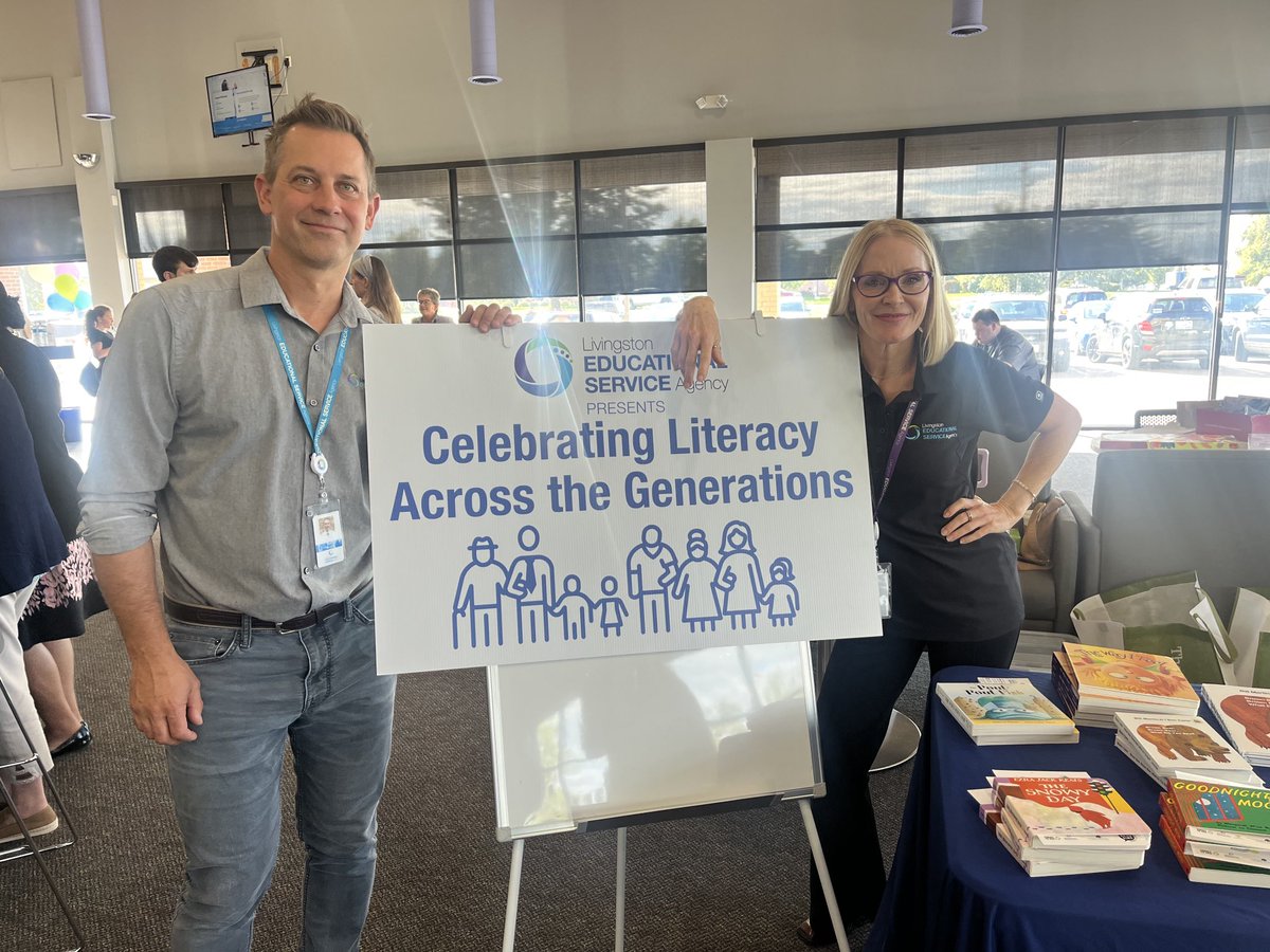 Celebrating literacy across the generations at ⁦<a href="/Livingston_ESA/">Livingston ESA</a>⁩ STEP open house! #adultandfamilyliteracyweek