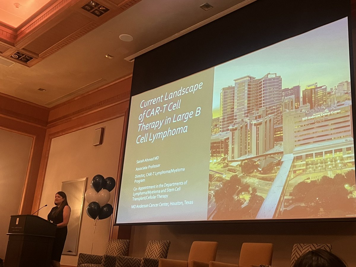 Amazing way to close #SheaSymposium with @sairah__ahmed giving an excellent roadmap and overview of the current treatment armamentarium and future directions of CAR T cell therapy in lymphoma 👏👏👏<a href="/UNC_Lineberger/">UNC Lineberger</a>