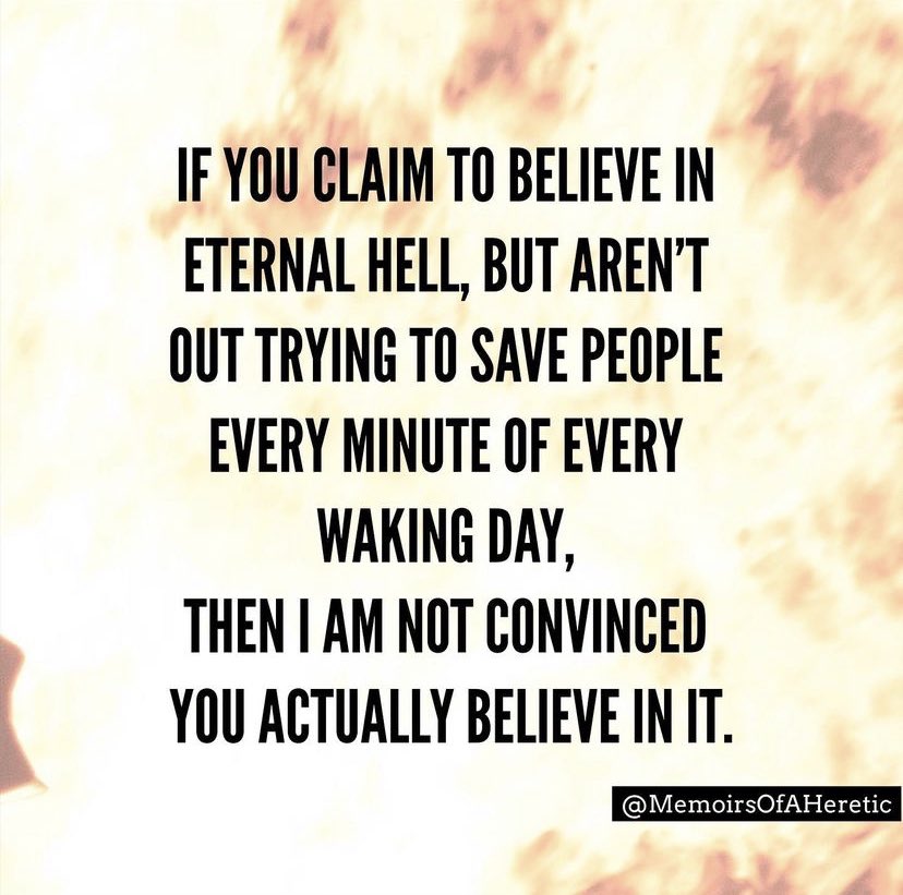 AVendicci's tweet photo. Same goes for why witnesses are not banging people's doors down, and a tract put through my door 20 years ago with a scribbled phone number on it, doesn't convey a sense of urgency either. 
Did we really believe? Or were we just following orders so as to fit in and not seem weak? https://t.co/HMrcKQoROh