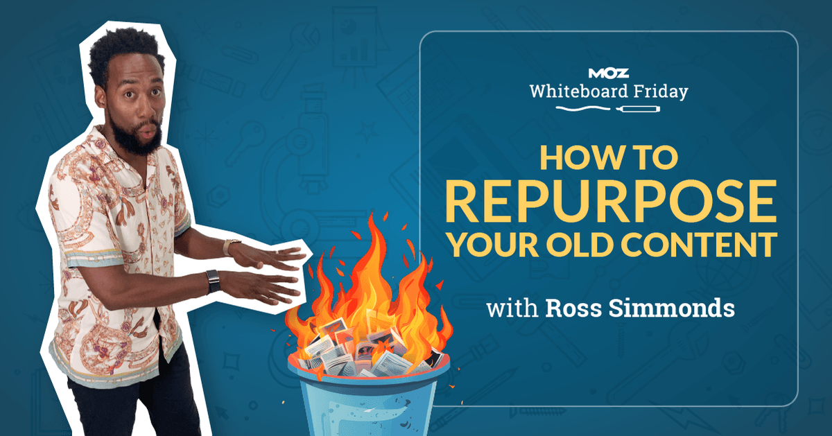 Redoubt17's tweet image. How to Repurpose Your Old Content – Whiteboard Friday 

#contentmarketing #digitalmarketing

buff.ly/45VIaUO