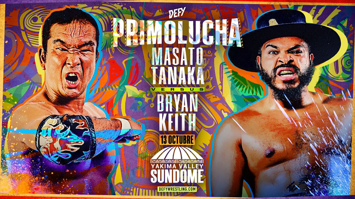 defyNW's tweet photo. [ BREAKING ]

BRYAN KEITH sets to collect the bounty on MASATO TANAKA in an absolute DREAM MATCH.

FRIDAY, OCT 13 | All Ages | 8PM
🎟 https://t.co/DFWDGOJ8Jj

#MatchDropMonday https://t.co/n4SkA2xUZM